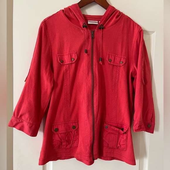 Chico's Jackets & Blazers - Sale! Chico’s Zenergy Light Coral Zip Up Jacket Women’s Size Large